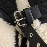 Faux-Fur Trimmed Moto Jacket