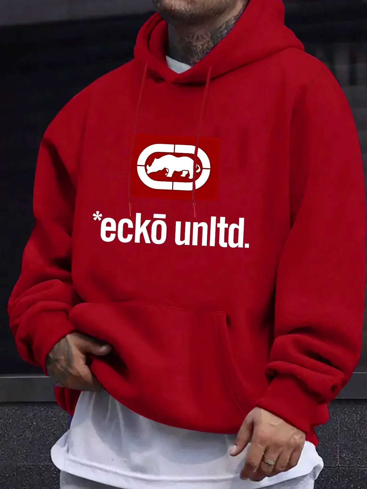 Men's Graphic Fleece Pullover Hoodie