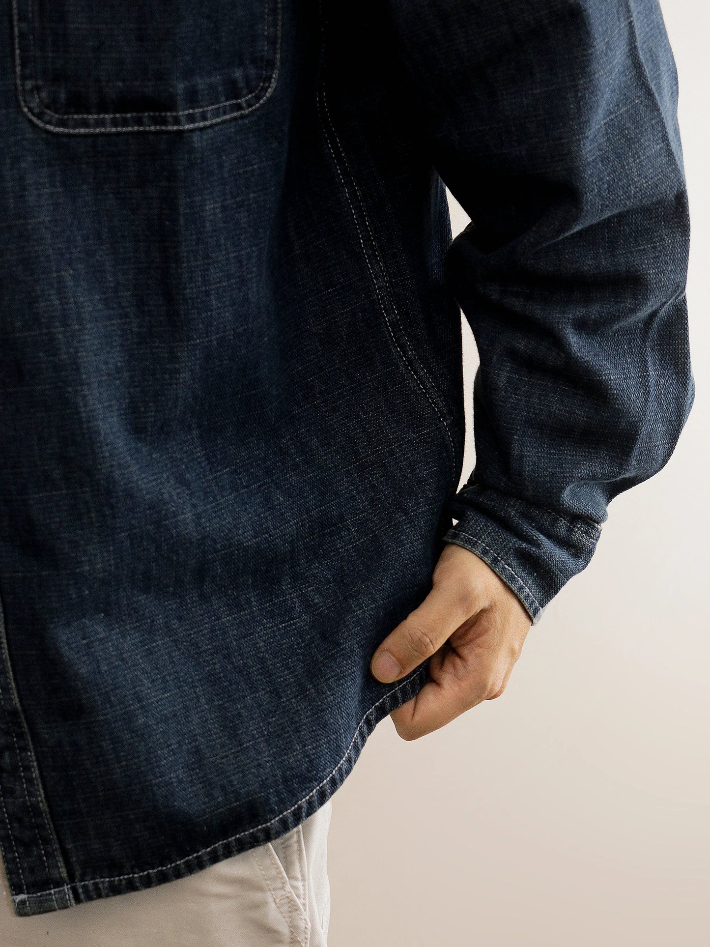 Men's Japanese Vintage Heavyweight Denim Shirt