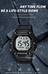 Casio Men’s Sport Digital Watch | 100M Water Resistant & Multi-Time Zone | AE-1600H-1A