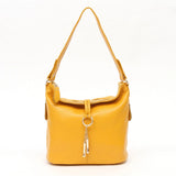 Zency Elegant Blue Women Shoulder Bag 100% Genuine Leather White Hobos Handbag Lady Messenger Purse Charm Lock Decoration Red