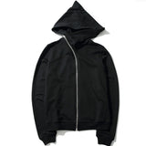 Harajuku Streetwear Zippered Cloak Hoodie