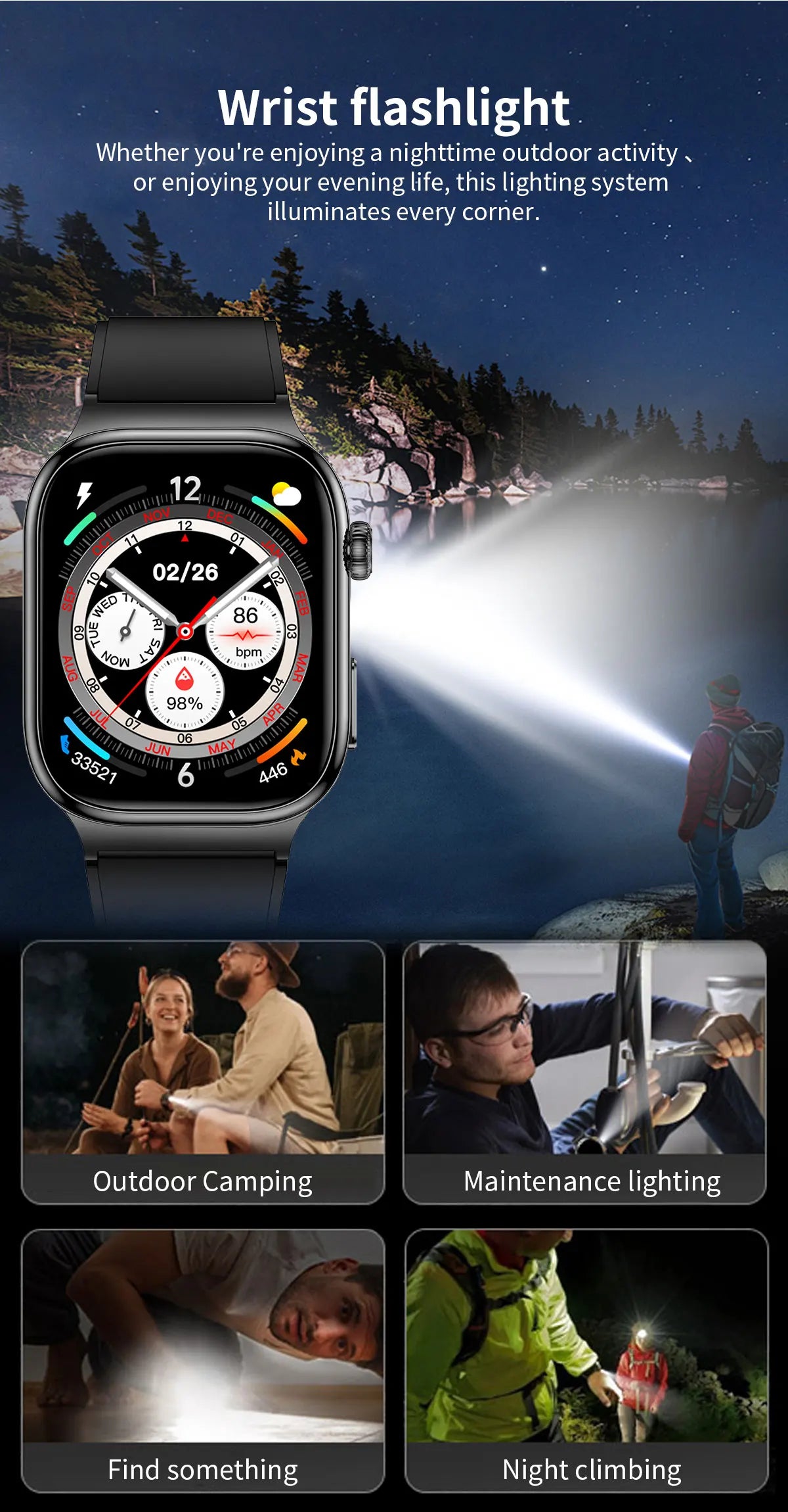 2026 New Accurate Diagnosis Smart Watch Body Fat ECG Blood oxygen BP Health Sport HD AMOLED Screen Call Smart Watches man woman