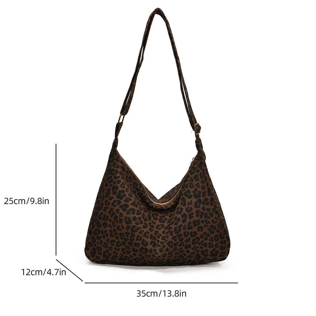 Women's Leopard Print Shoulder Bag – Large Capacity Crossbody