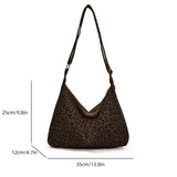 Women's Leopard Print Shoulder Bag – Large Capacity Crossbody