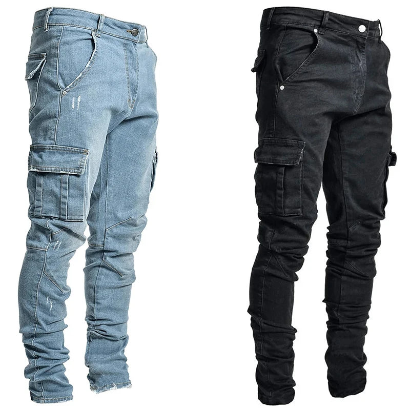 Men’s Straight-Leg Stretch Cargo Jeans