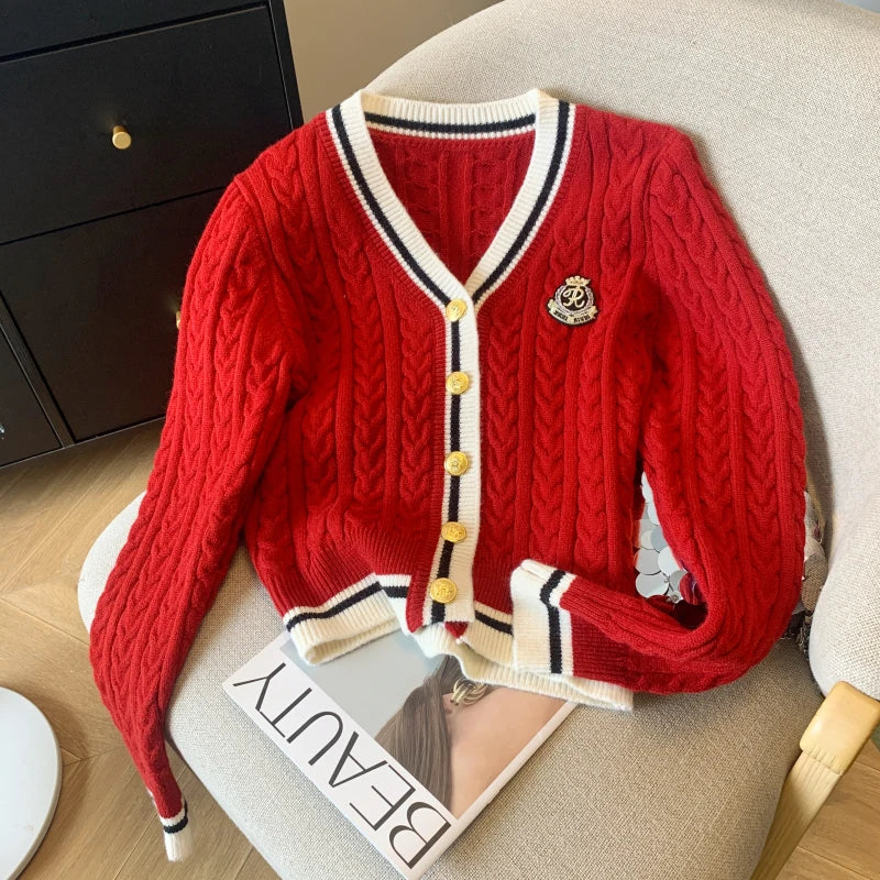 Women's V-Neck Knit Sweater