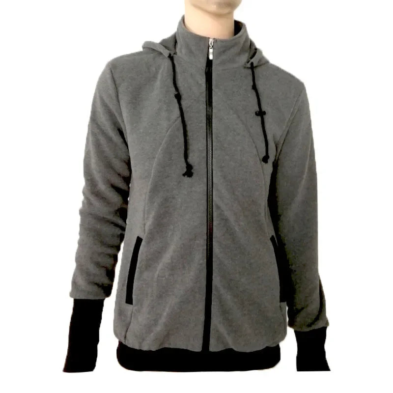 Men's Babywearing Zip-Up Hoodie