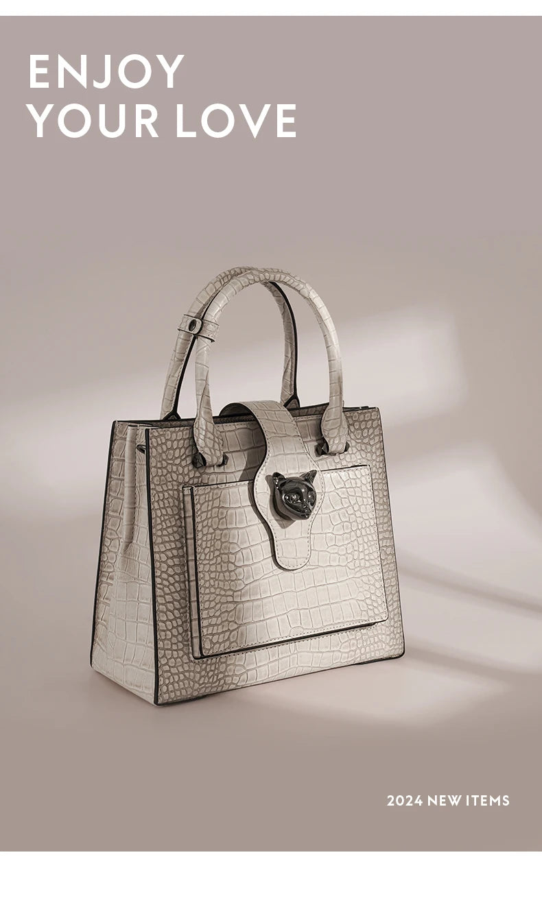BAFELLI Women's Genuine Leather Business Tote Bag