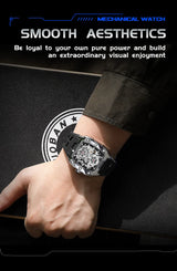 Luxury Automatic Skeleton Watch – Waterproof Silicone Sport Wristwatch