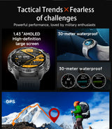 GUHUAVMI TANK Y102 GPS Smart Watch | 3ATM