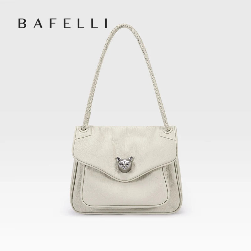 BAFELLI Genuine Leather Chain Bag – Chic Crossbody Tote