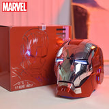 New AutoKing 1/1 Mk5 Iron Man Helmet Cosplay Voice Control Eyes with Light Model Toys for Adult Electric Wearable Christmas Gift