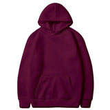 Women's Solid Color Pocket Hoodies Sports Fitness Sweatshirts Fashionable Casual Pullovers Multi Color