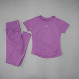 Women's Seamless Yoga Set with High-Waist Leggings