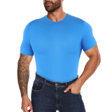 Mens Short Sleeve Full Body Shaper Bodysuit Tummy Control Romper Pajamas Waist Trainer Slimming Shapewear Underwear Undershirts