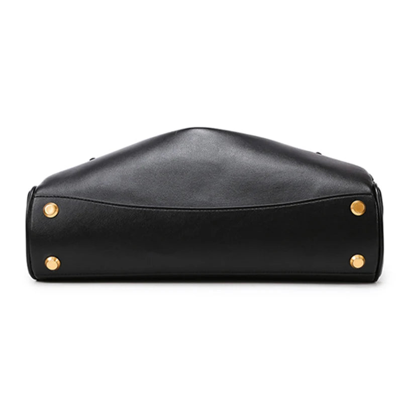 Minimalist Luxury Korean Soft Leather Flap Bag Women Detachable Crossbody Strap Large Capacity Office Daily Commuter Hand Purse
