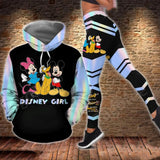Disney Mickey & Minnie Mouse Hoodie & Leggings Set | Women's Athletic Tracksuit