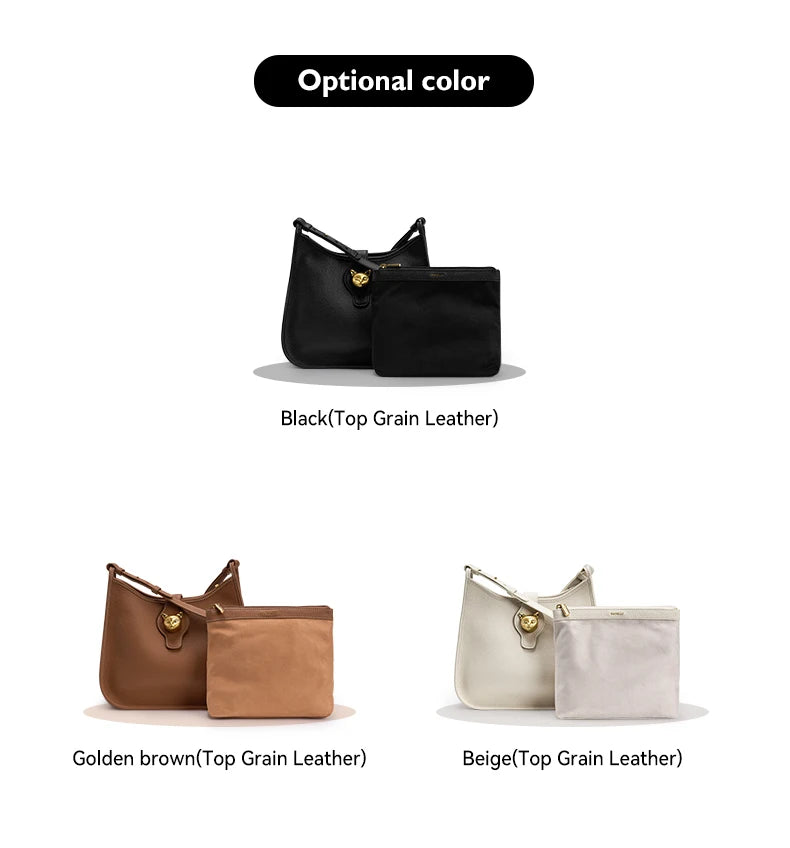 BAFELLI Genuine Leather Bucket Bag – Shoulder & Crossbody