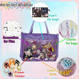 Italife Luxury Large Ita Bag with Ribbon ACG Display Women Blue Big Clear Shoulder Bag with Pin Insert Girl Pink Itabag Bow H201