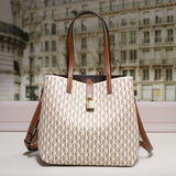 Large Capacity Leather Crossbody Tote