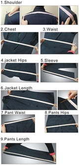 Shiny Double-Breasted Men's Suit Set – Jacket & Pants
