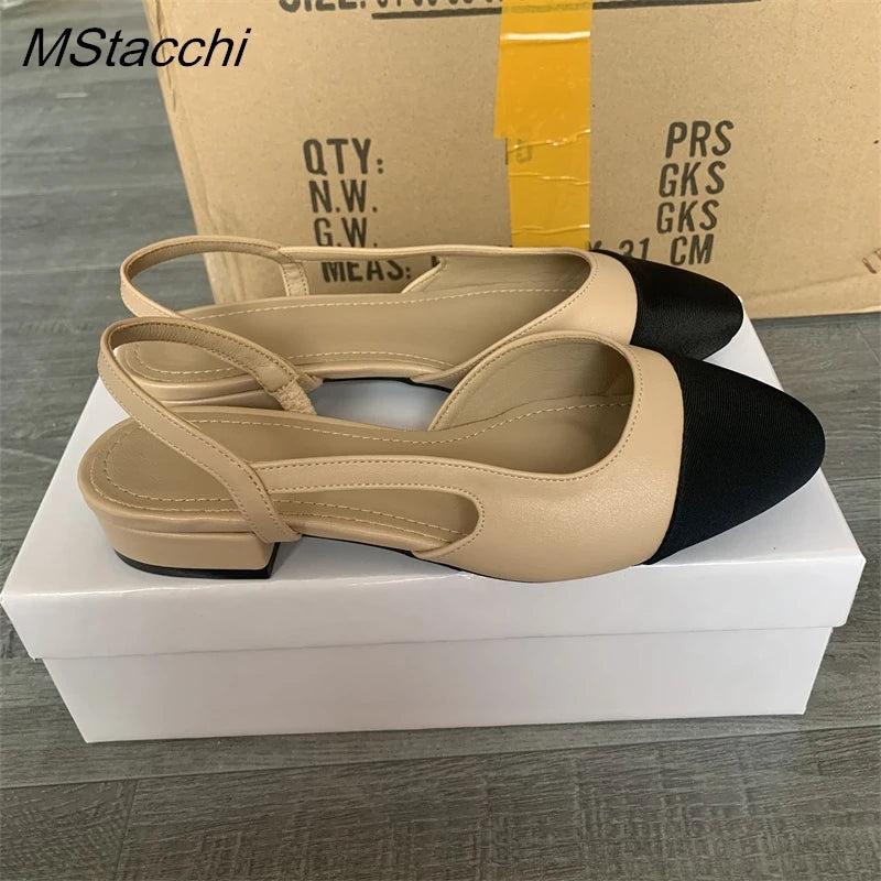 Women's Elegant Flat Sandals | Mixed Color Comfort Shoes