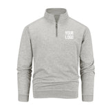 2026 Autumn and Winter Men's Casual Stand Collar Metal Half-Zip Sweater, Supporting Custom Logo