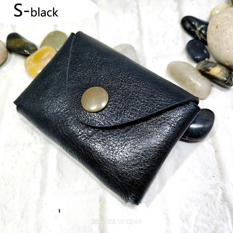 Small Waist Bag Genuine Leather Belt Pack Wallet Coin Purse Card Holder Car Key Pouch Driver's License Case Men Women 6065