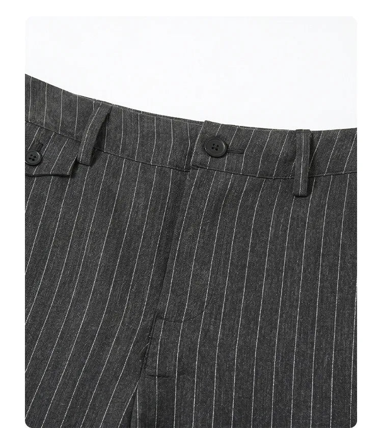 Women's Herringbone Wide-Leg Office Trousers