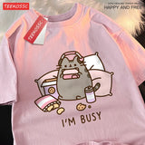 "Sorry I’M Busy" Gamer Cat T-Shirt