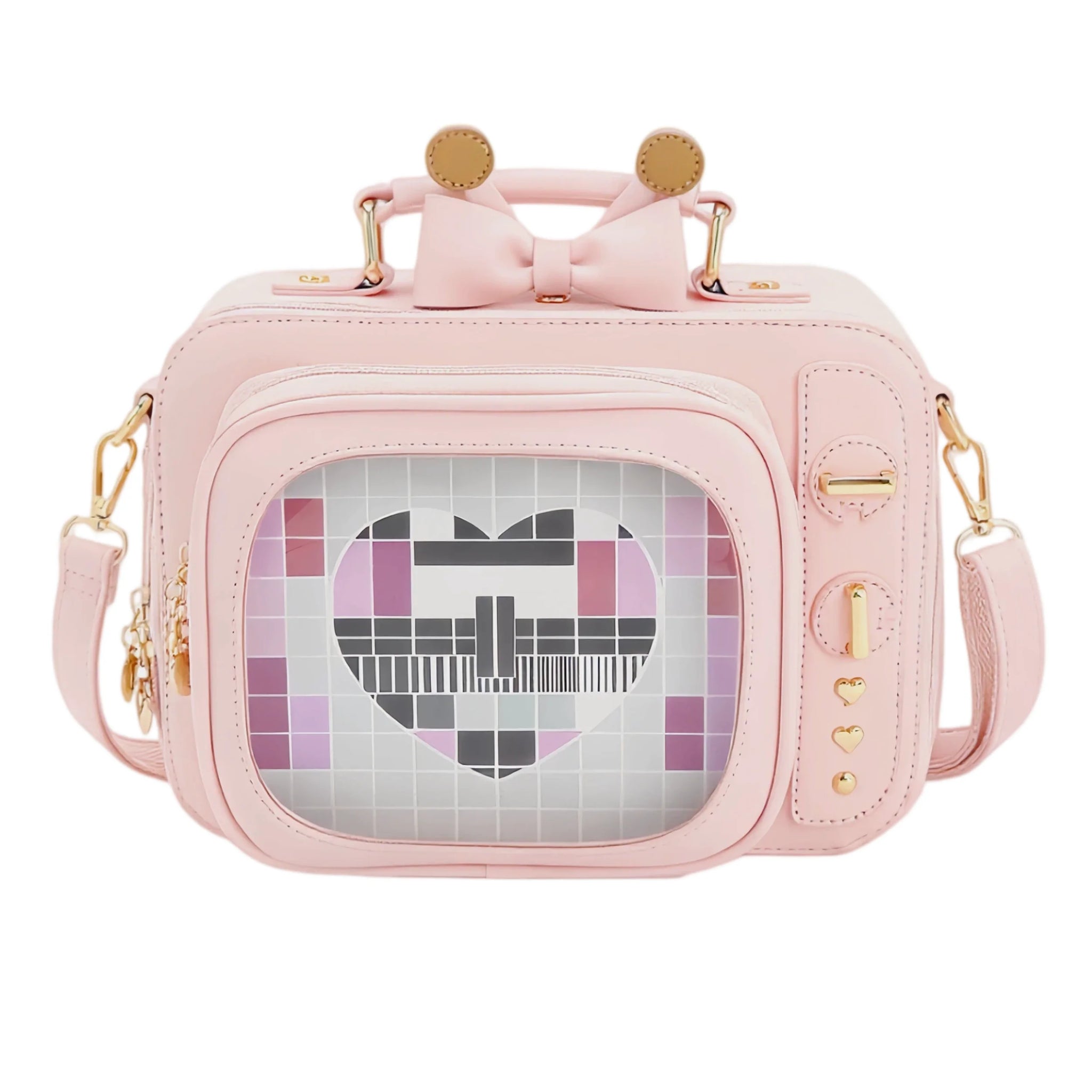 Novelty Tv Shape Ita Bag Retro Television Women Shoulder Bag Design Ita Backpack with Inserts Girls Crossbody Bag