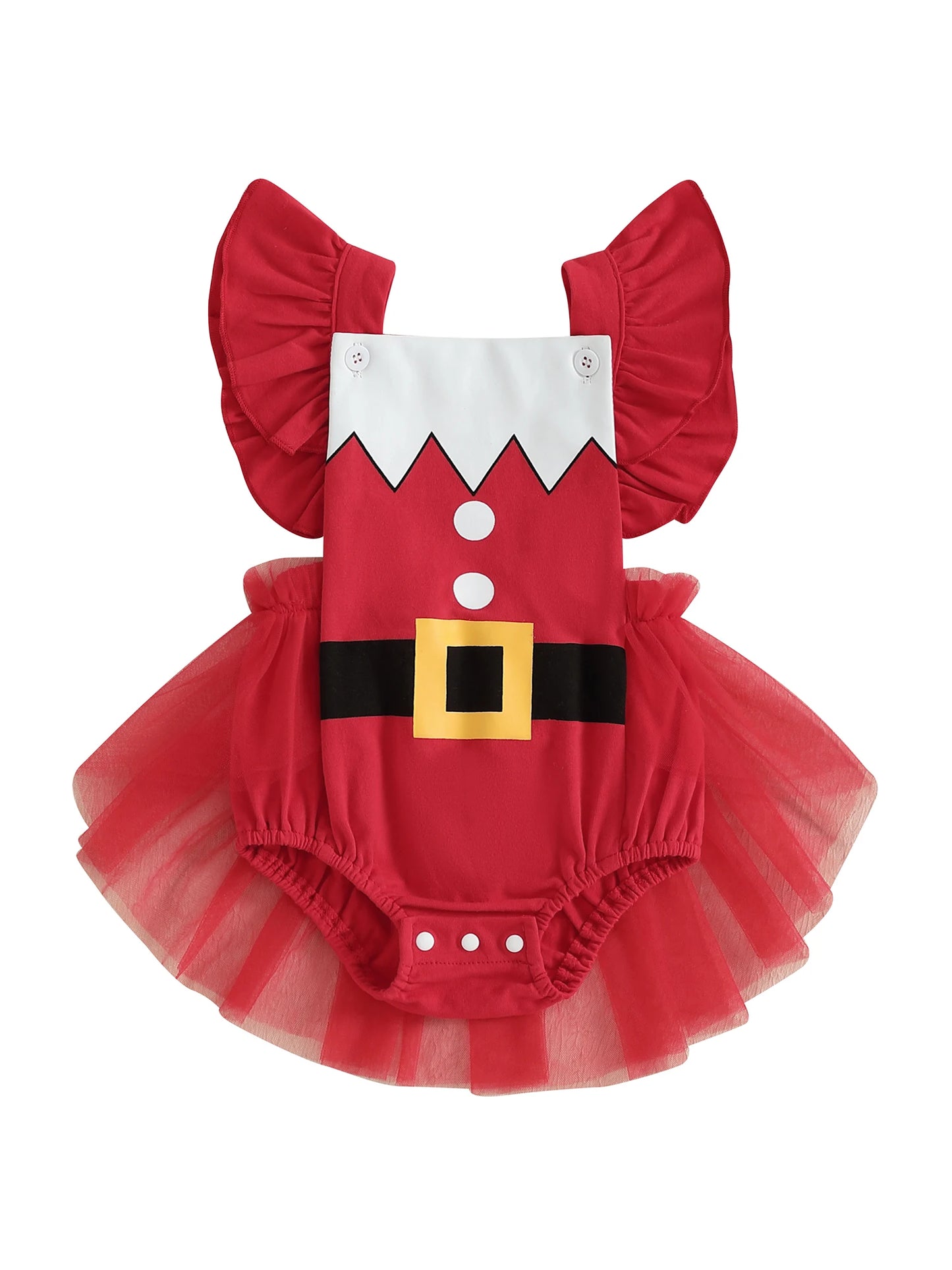 Infant Holiday Ruffle Jumpsuit