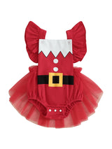 Infant Holiday Ruffle Jumpsuit
