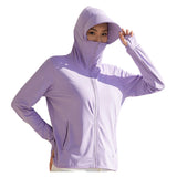 Camping Fishing Shirts for Women Long Sleeve Hiking Sun Protection SPF 50+ UV Tshirt Travel Detachable Hoodies
