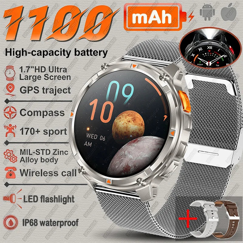 T-REX3 Ultra 1100mAh GPS Smart Watch for Men