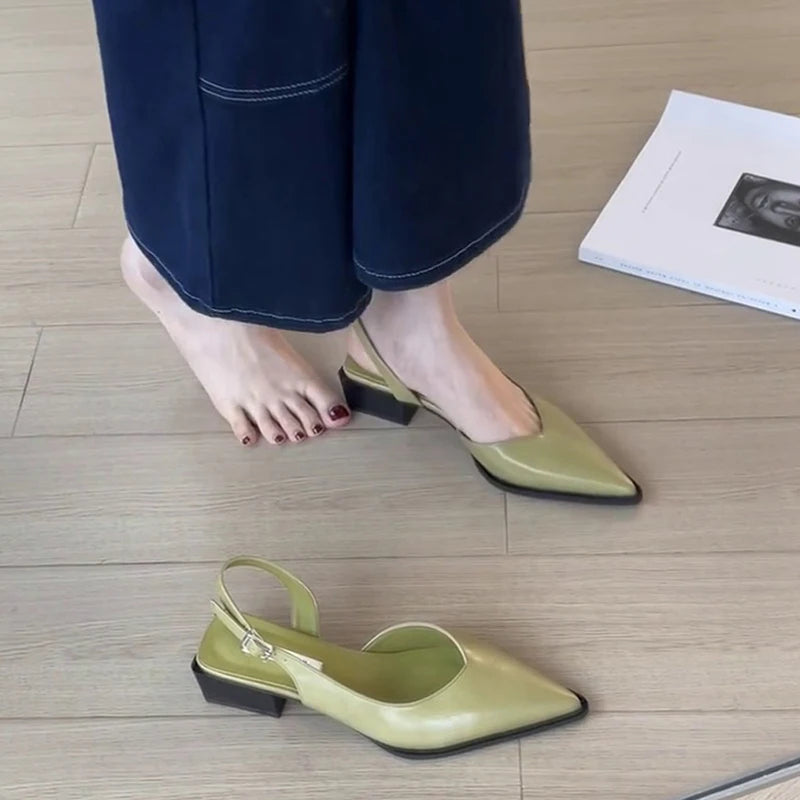Women’s Pointed Toe Slingback Wedge Sandals