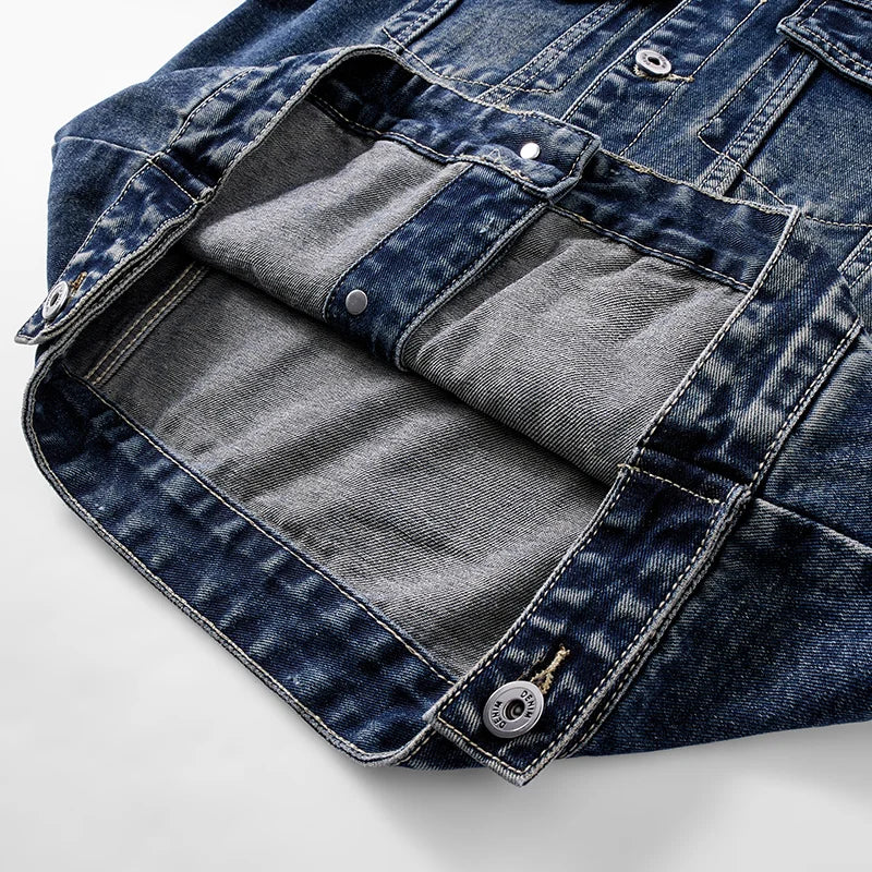 Washed Heavyweight Denim Jacket – Vintage Workwear