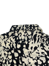 Elegant Print Belted Midi Dress