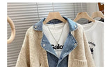 Layered Denim Jacket | Autumn/Winter Mixed-Media Streetwear