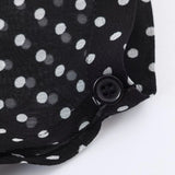 Polka Dot Printed Midi Skirts Two Piece Sets for Women 2025 Summer Chic Bow Tied Blouse Top Suits Woman 2 Piece Outfits