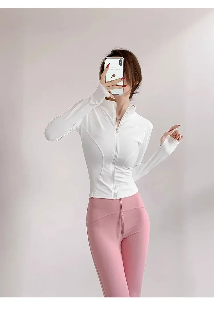 Quick-Dry Performance Yoga Jacket