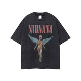 Nirvana In Utero Washed Cotton Oversized T-Shirt — Retro Y2K Streetwear Tee