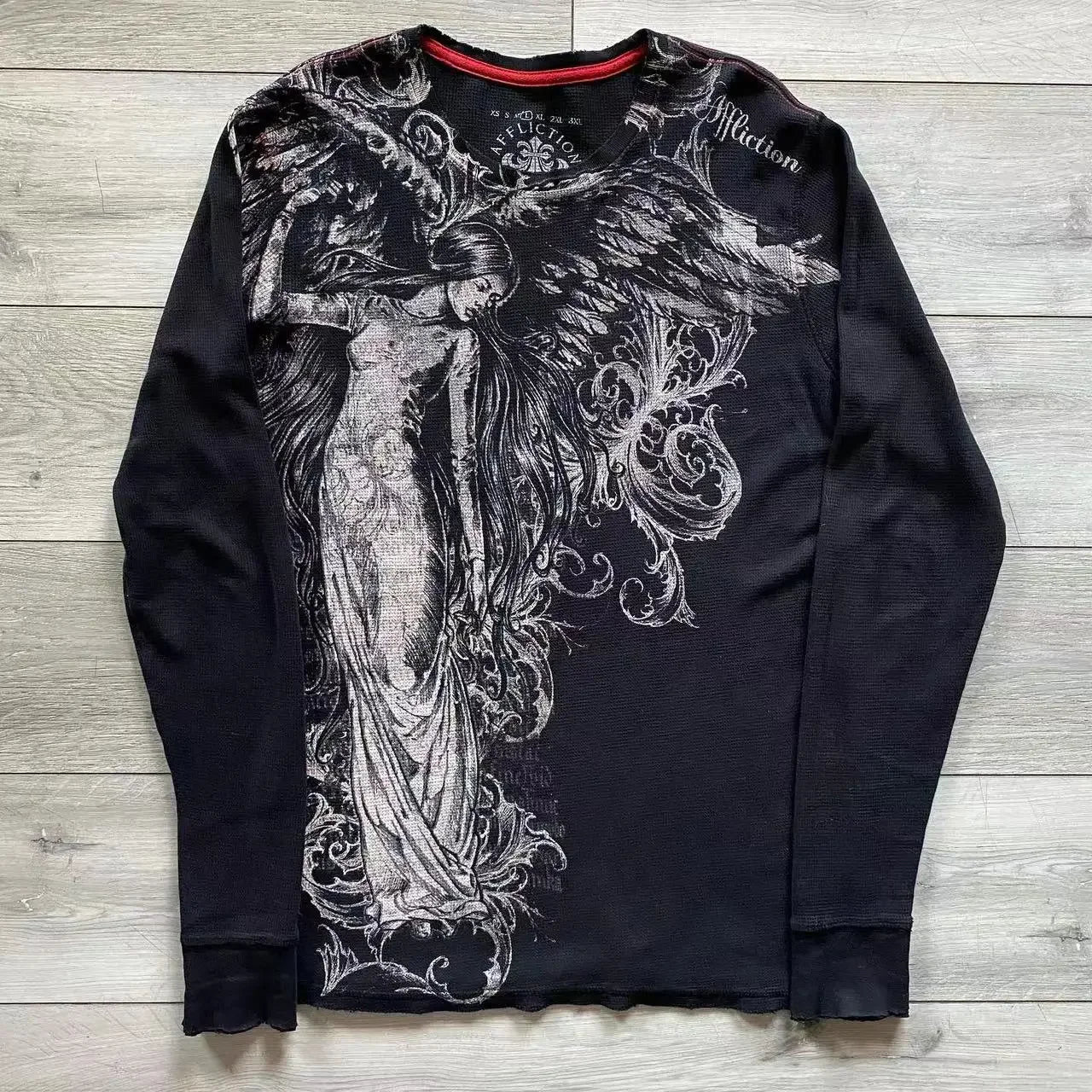 Y2K Grunge Oversized Skull Graphic Tee