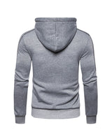 Men's Color Block Fleece Zip-Up Hoodie