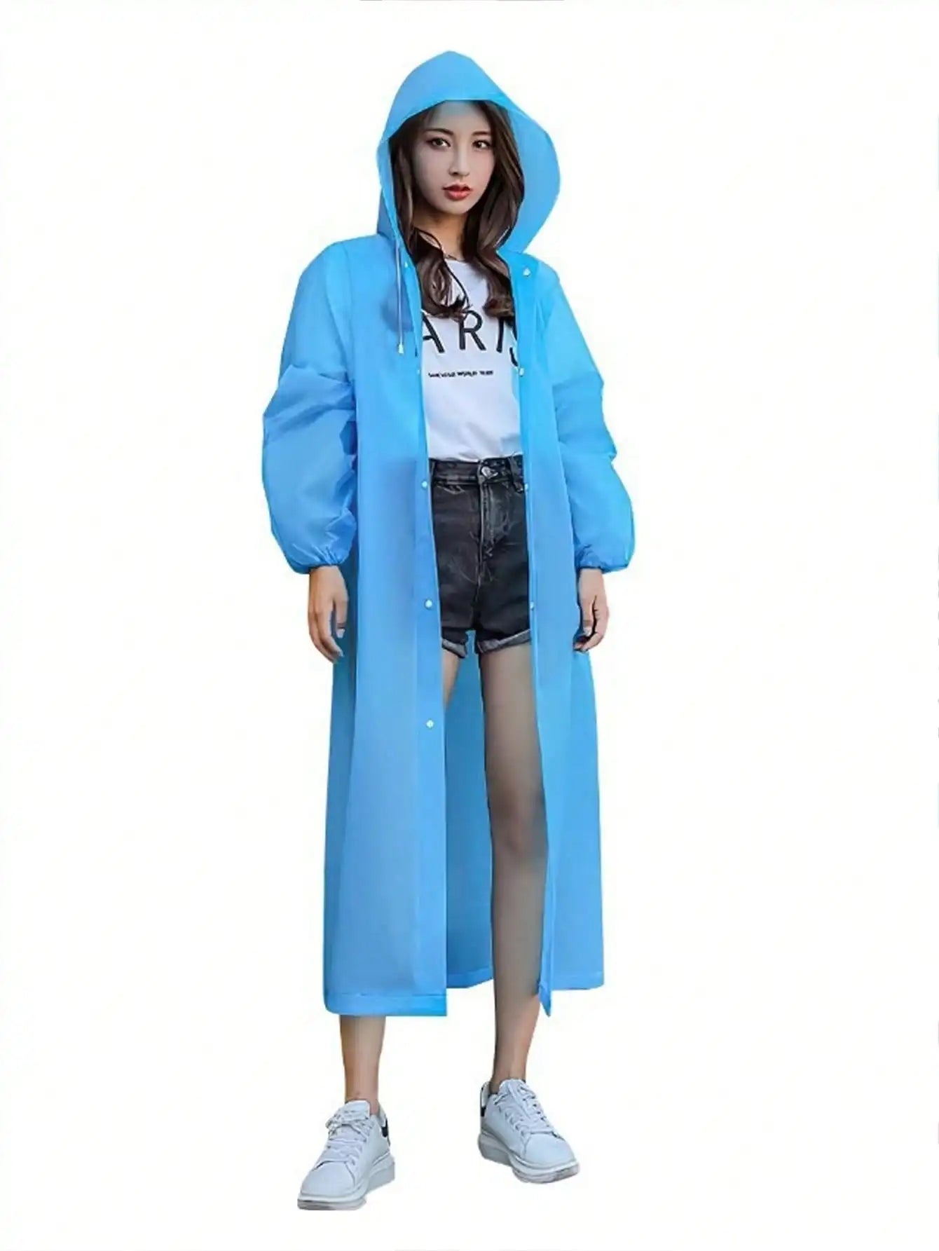 EVA Unisex Hooded Raincoat – Waterproof & Lightweight