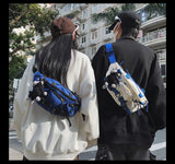 2024 Techwear Style Punk Hip Hop Single Shoulder Crossbody Bag Men Women Street Vintage Chest Bag Casual Sport Fanny Pack