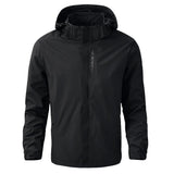 Men’s Hooded Rain Jacket with Detachable Hood