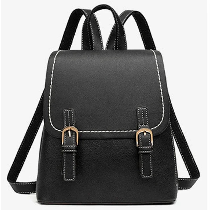 Fashion Backpack For Women Solid Color Patchwork High Quality Casual Vacation Bags