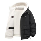 Men’s Fleece-Lined Hooded Winter Jacket